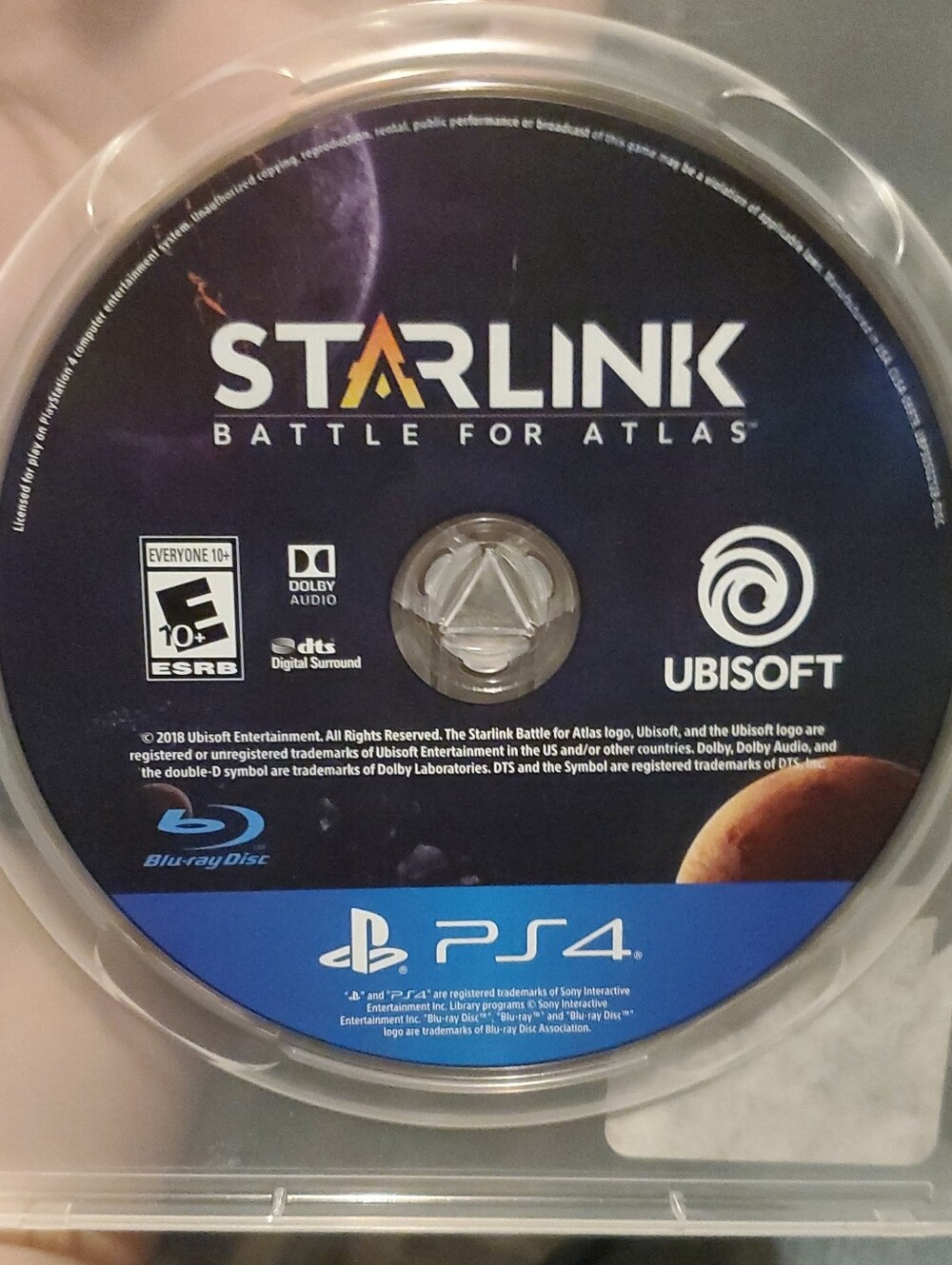Starlink Batttle For Atlas PS4 Game Disc